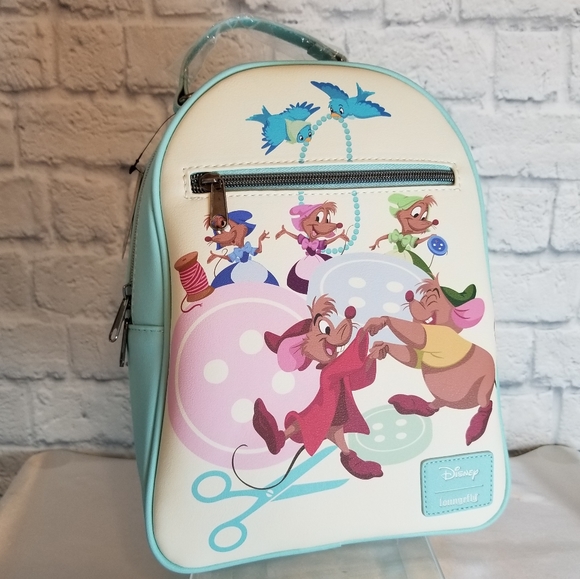 Loungefly Handbags - Loungefly Cinderella Mice Disney Mini Backpack Bag